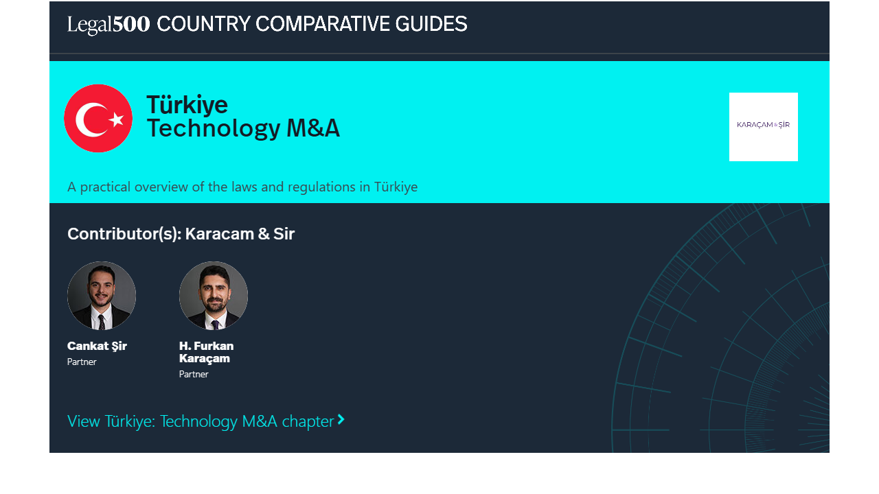 Legal 500: Technology M&A - Türkiye Chapter